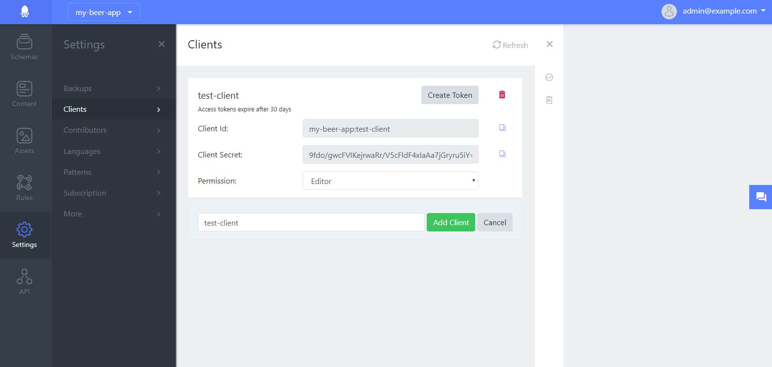 Test Client