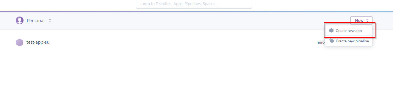 Create a new App