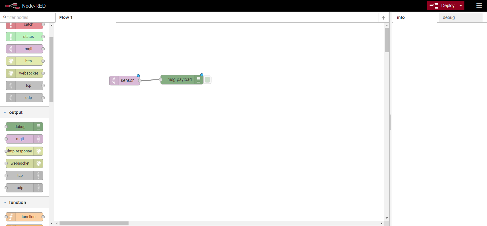 Debug Box Connected to Sensor
